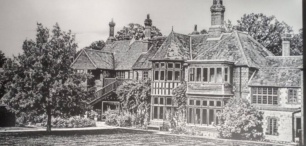 Gilbert White's House - Engraved Illustration On Ceramic