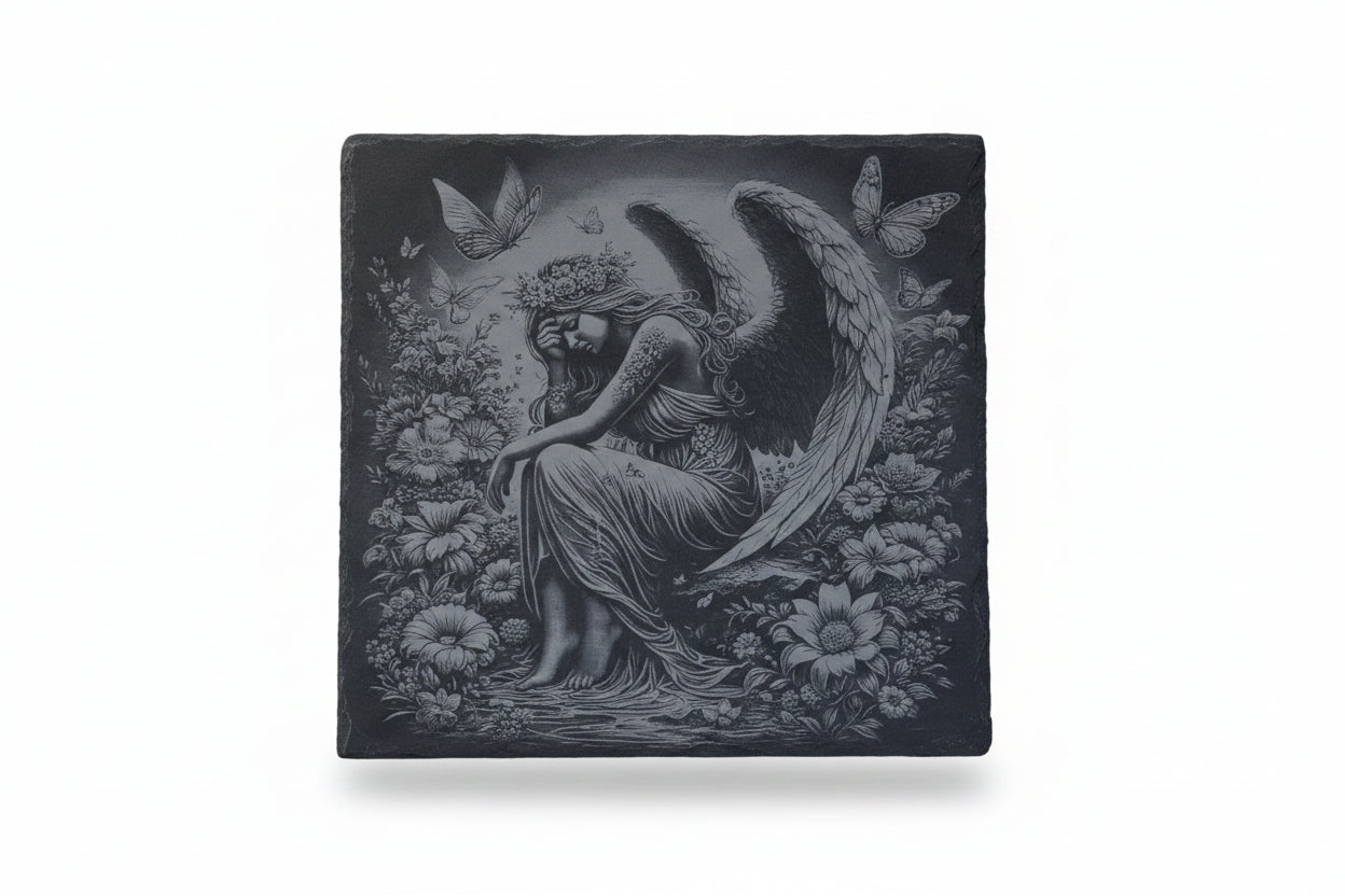 Heavenly Angel Engraved Slate