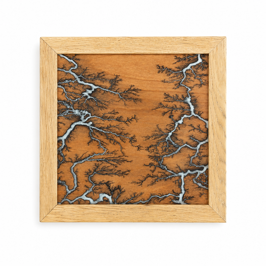 Lichtenberg Wall Art Blue Resin - Photo Luminescent