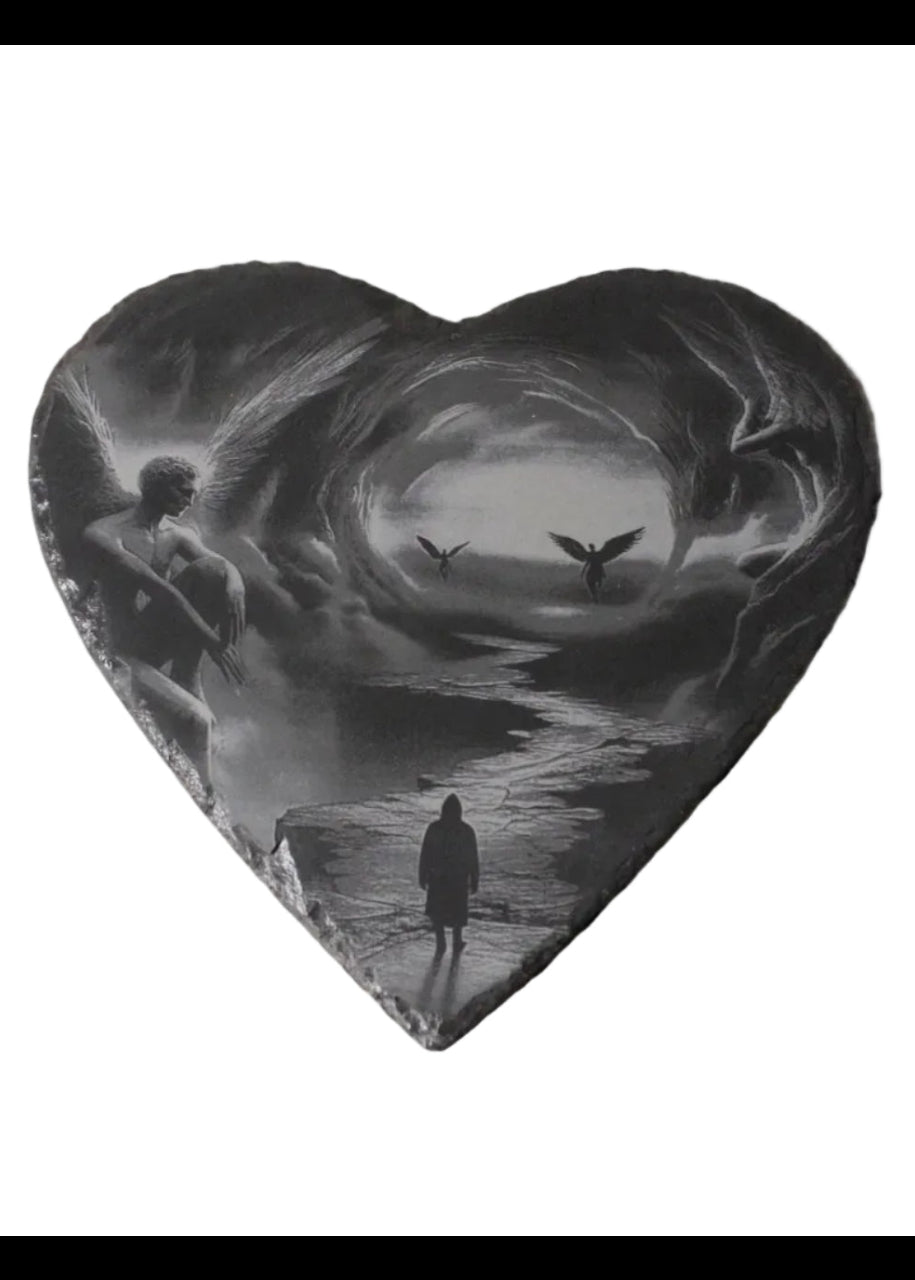 Fantasy Angelic Journey Engraved Slate