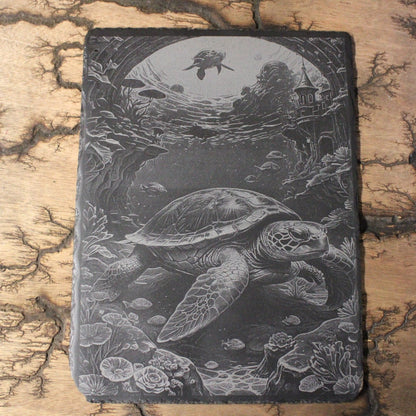 Sea Turtle Engraving