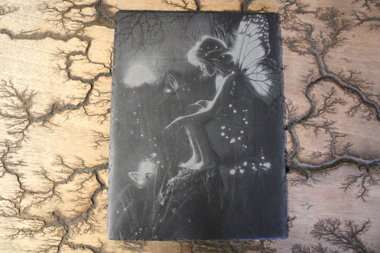 Fairy Engraved on Slate