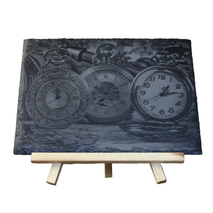Engraved Slate - Times A Ticking!