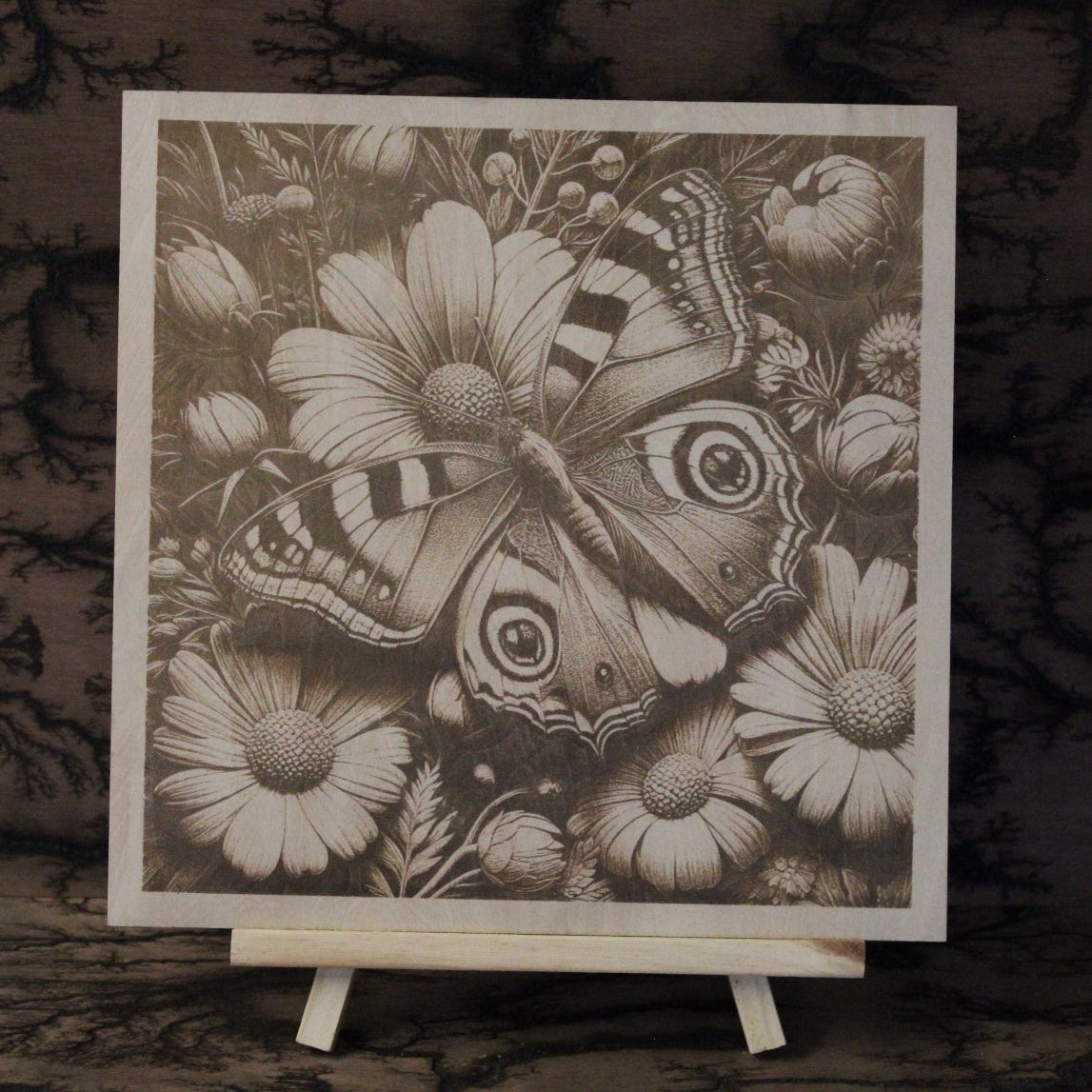Butterfly - Engraved Wood