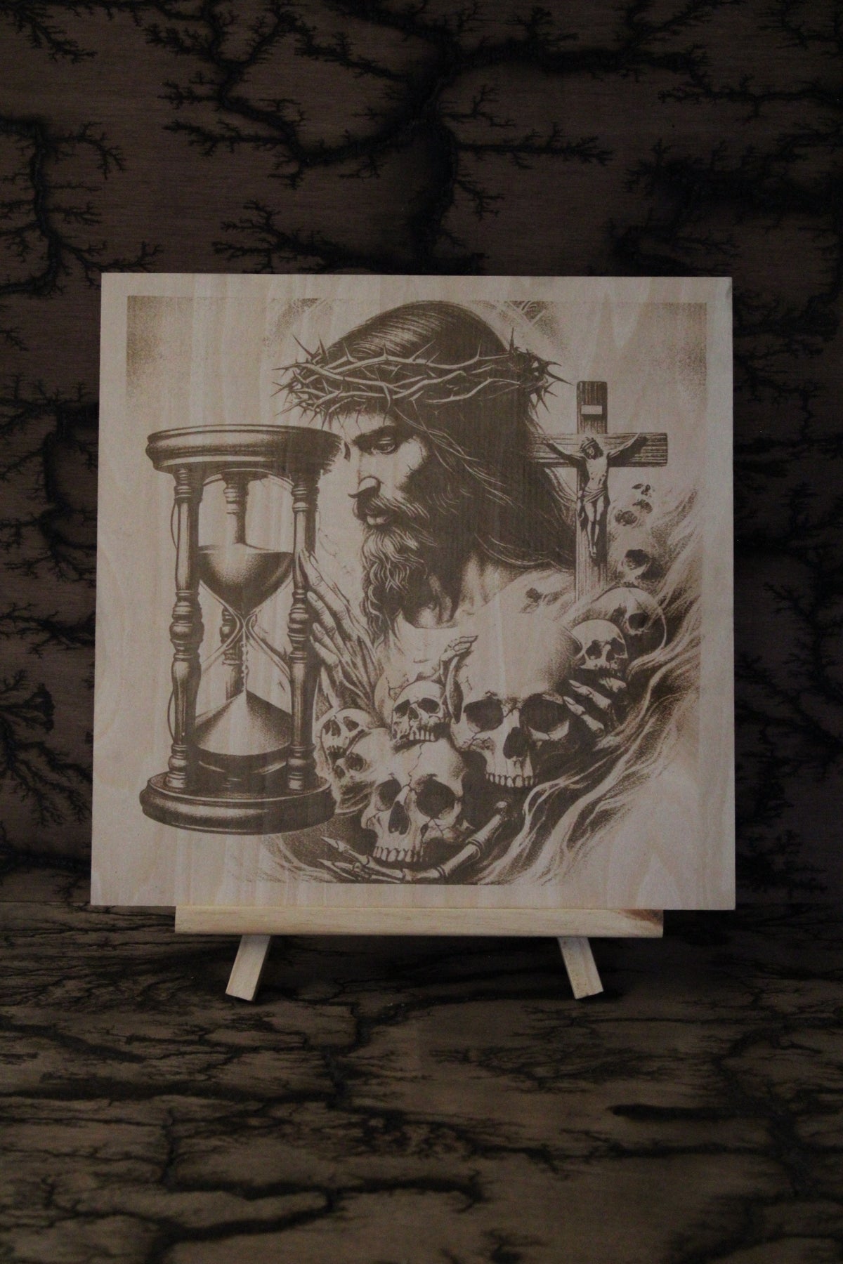 Eternal Life  - Engraved Wood