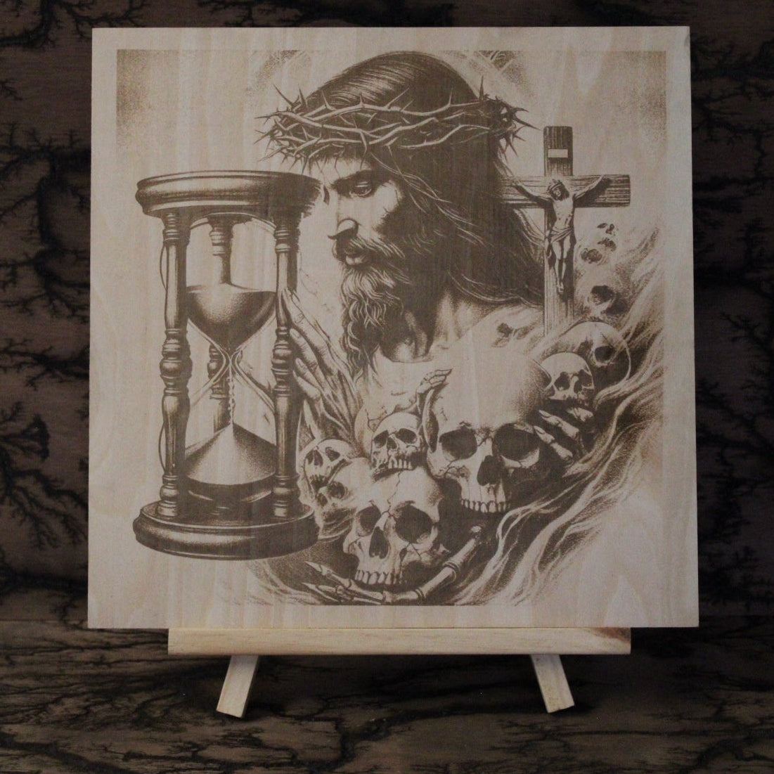 Eternal Life  - Engraved Wood