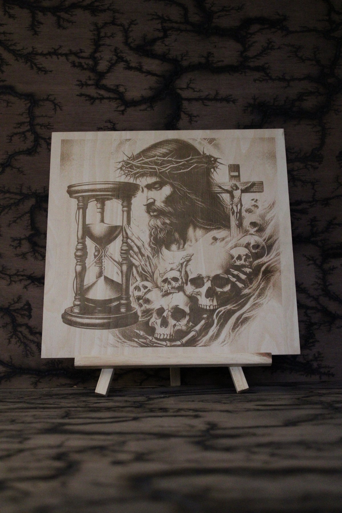 Eternal Life  - Engraved Wood