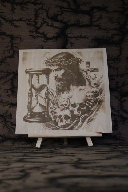 Eternal Life  - Engraved Wood