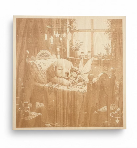 Sweet Dreams  - Engraved Wood