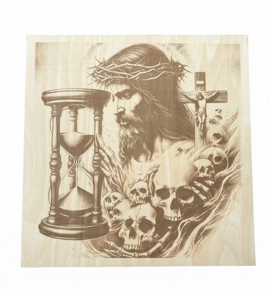 Jesus's Death  - Engraved Wood
