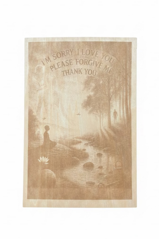 Forgiveness - Engraved Wood