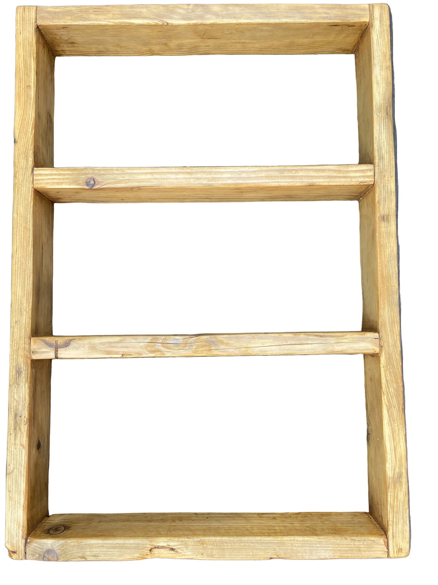 Rustic Reclaimed Wooden Ladder Shelf - 4 Rungs