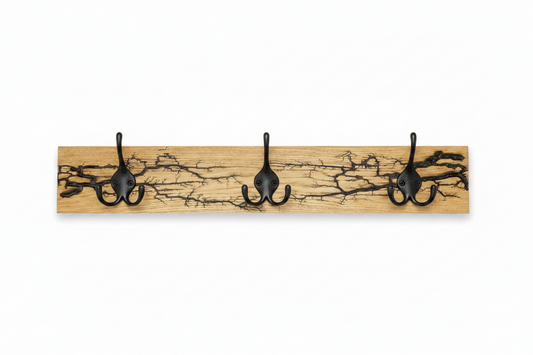 Lichtenberg Coat Rack - Black Resin