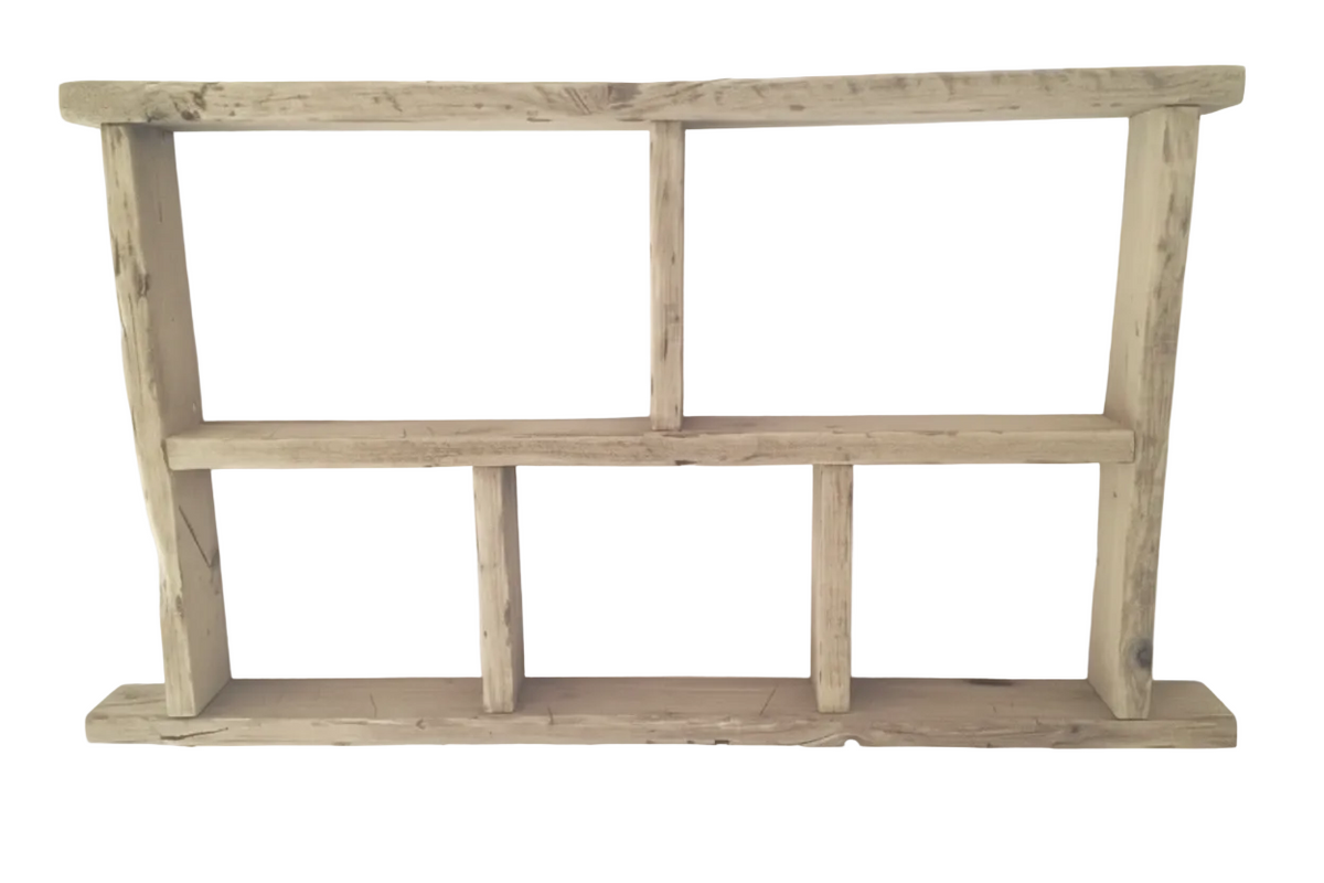 Bespoke Reclaimed Wood Handcrafted Rustic Shelf Unit
